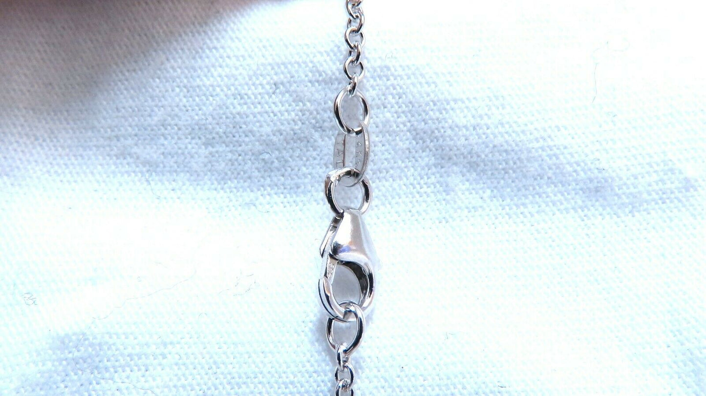 .48ct Natural Pear Diamonds Drop Pendant Necklace 14kt Dangle