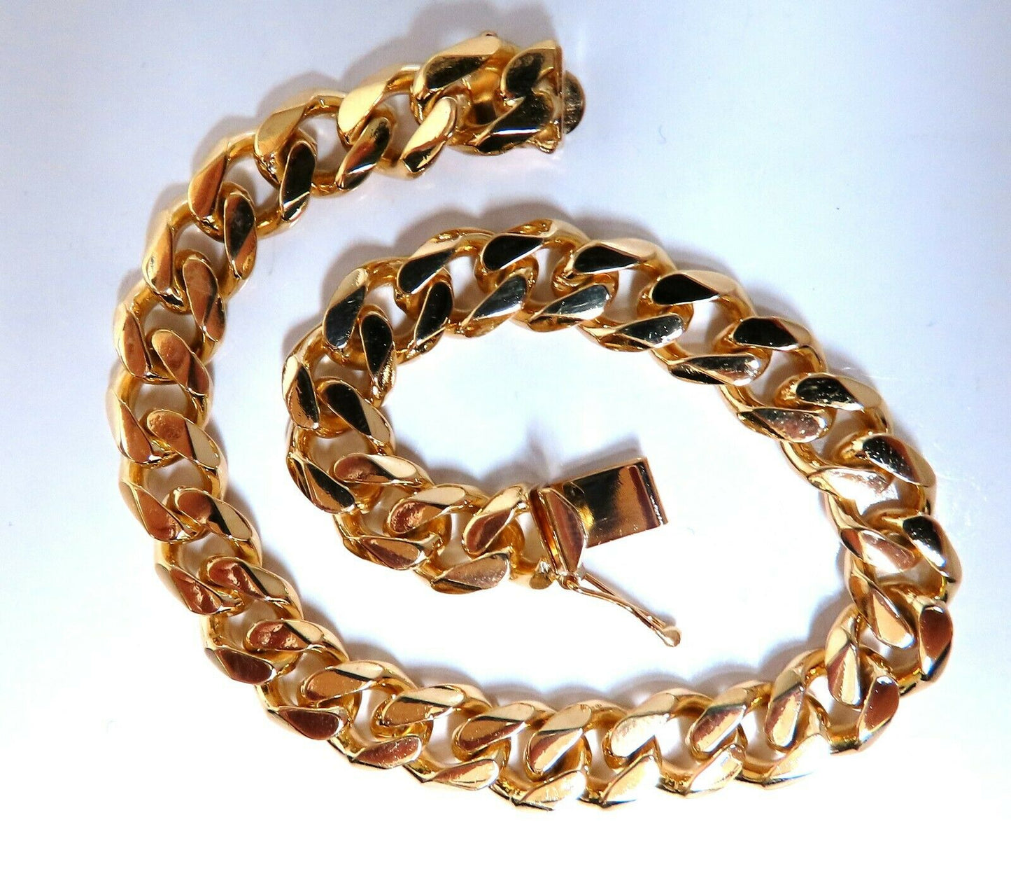 Modified Cuban Link Bracelet 14kt 39 Grams 8 Inch
