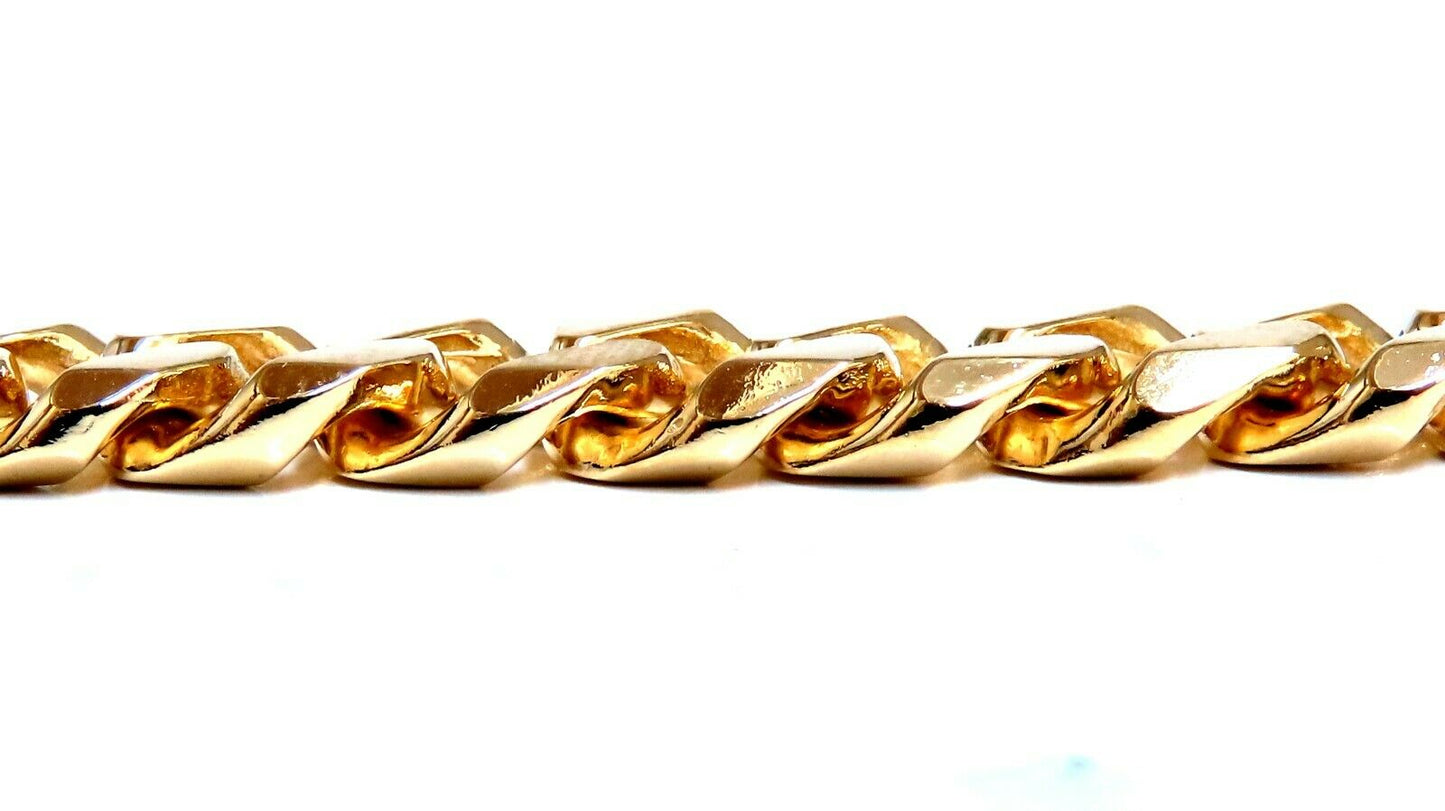 Modified Cuban Link Bracelet 14kt 39 Grams 8 Inch