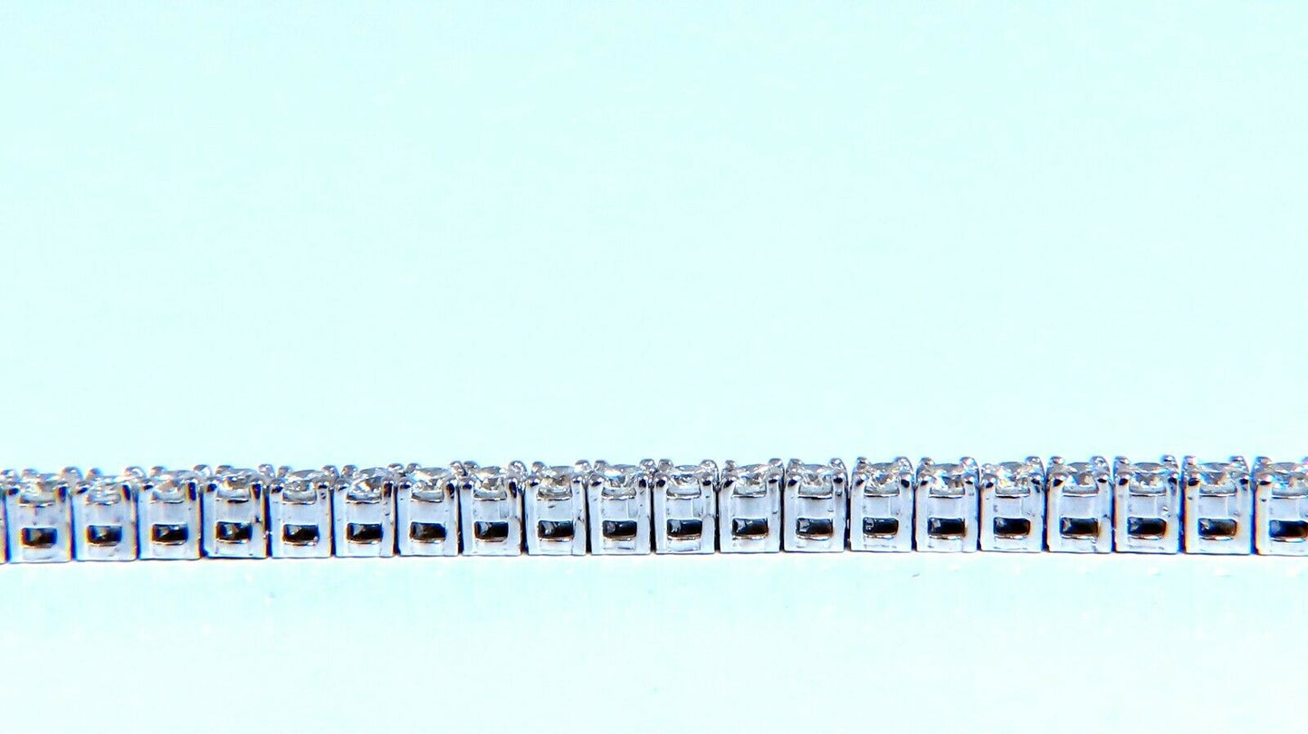 4.50ct natural round diamonds link tennis bracelet 14kt