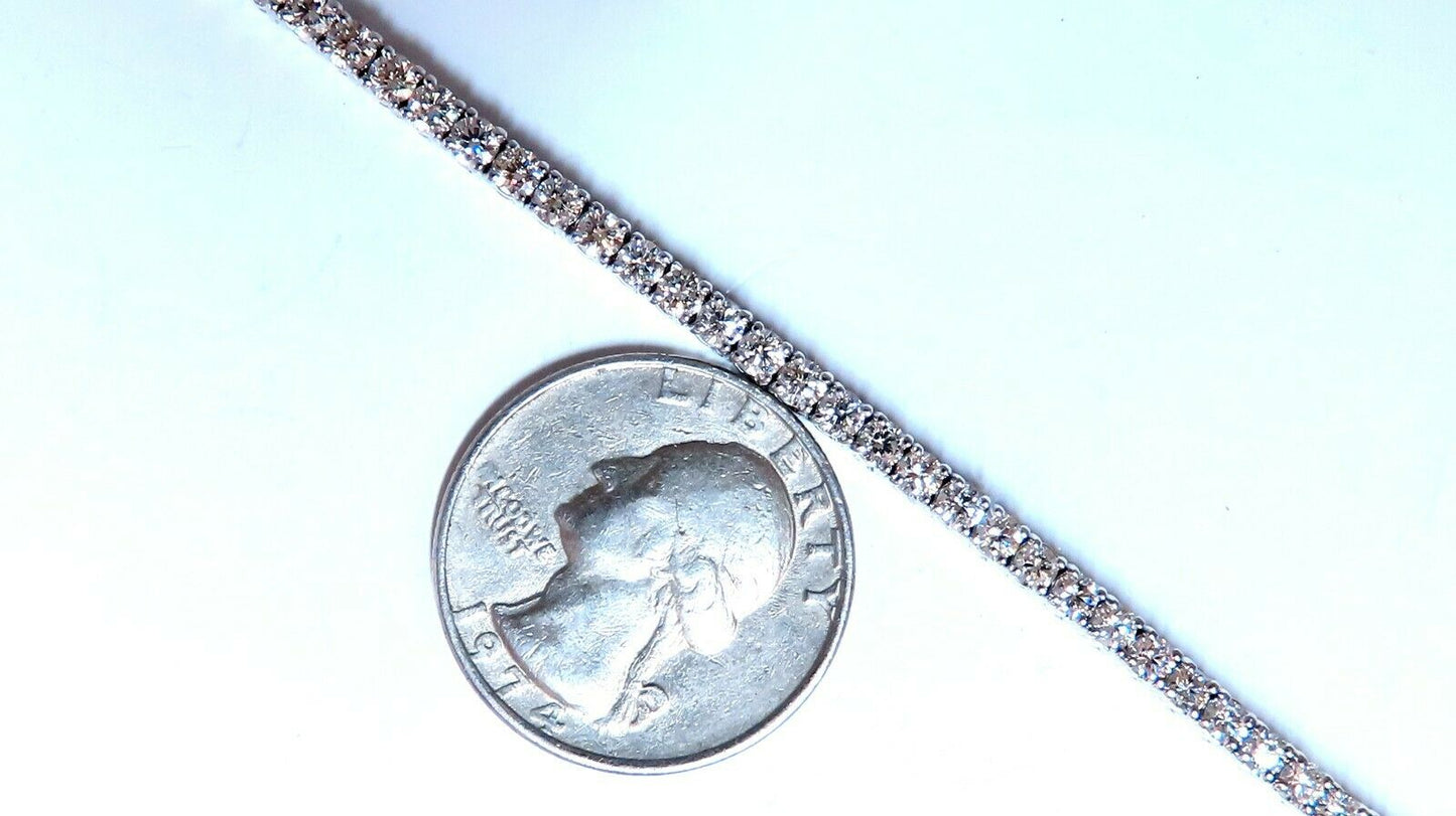 4.50ct natural round diamonds link tennis bracelet 14kt