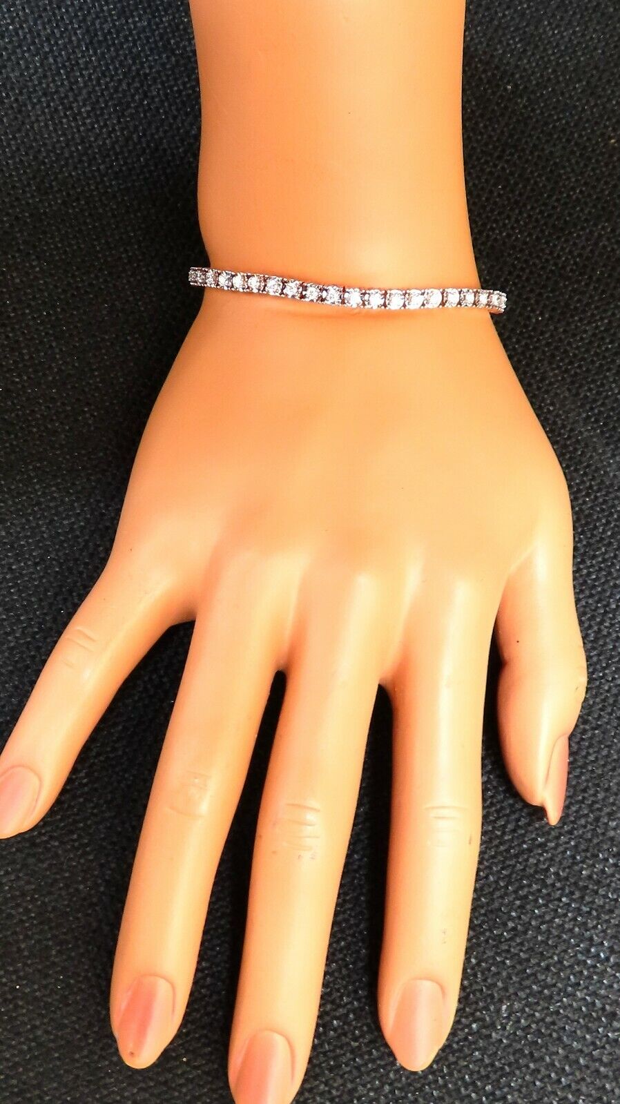 2.02ct. natural round diamonds tennis bracelet classic 14 karat rose gold