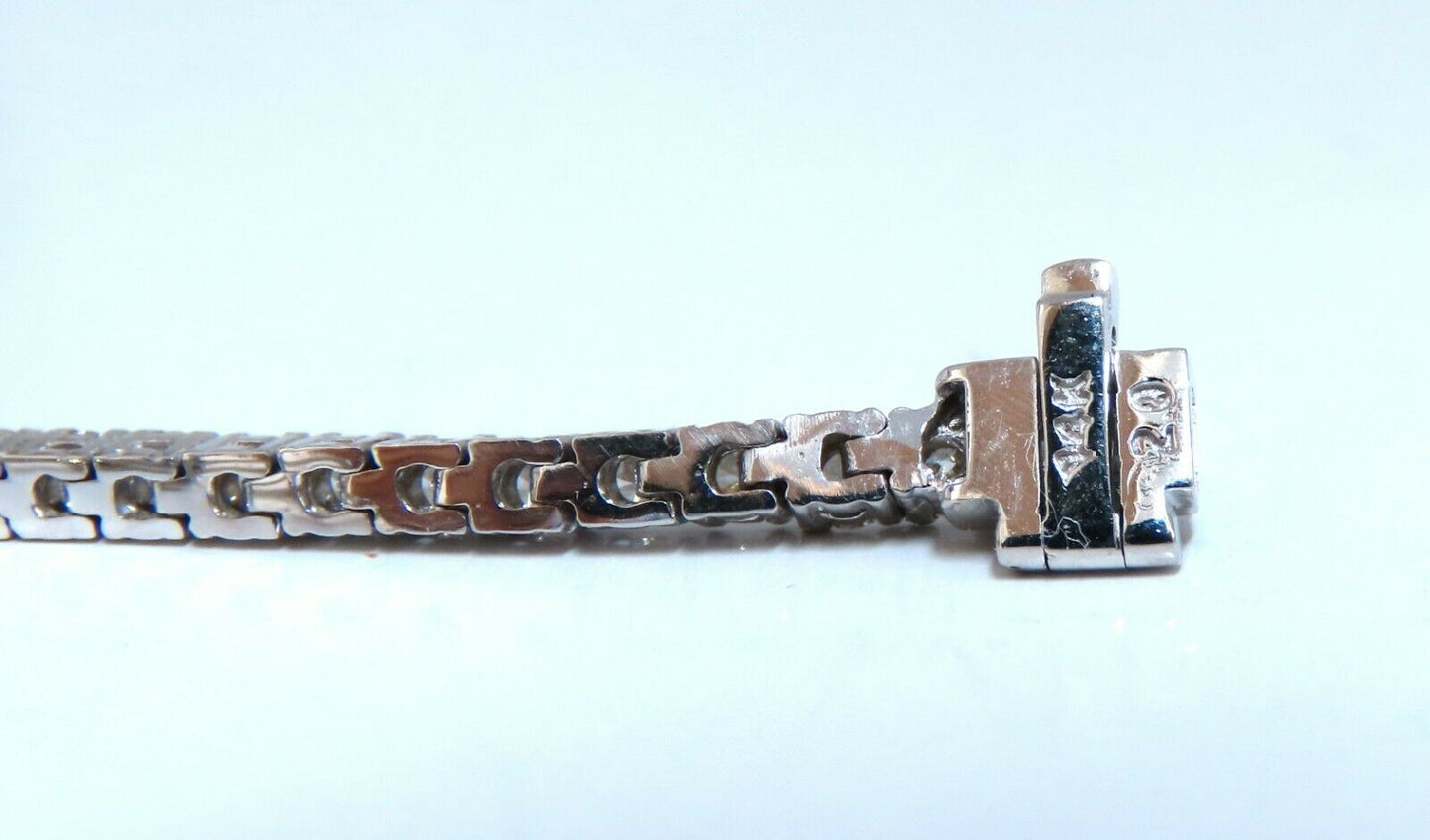 3.30ct. natural round diamonds tennis bracelet classic 14 karat white gold