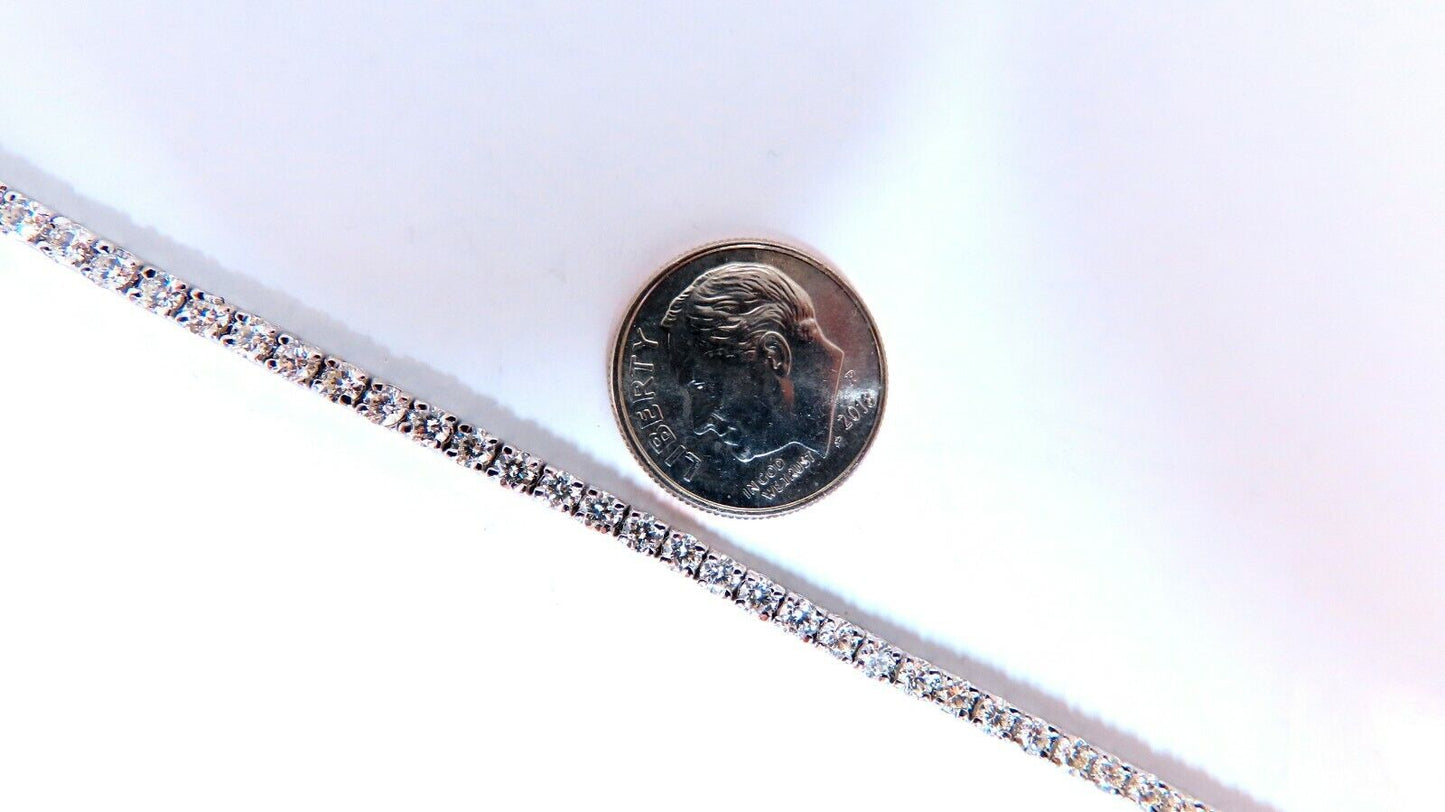 3.30ct. natural round diamonds tennis bracelet classic 14 karat white gold