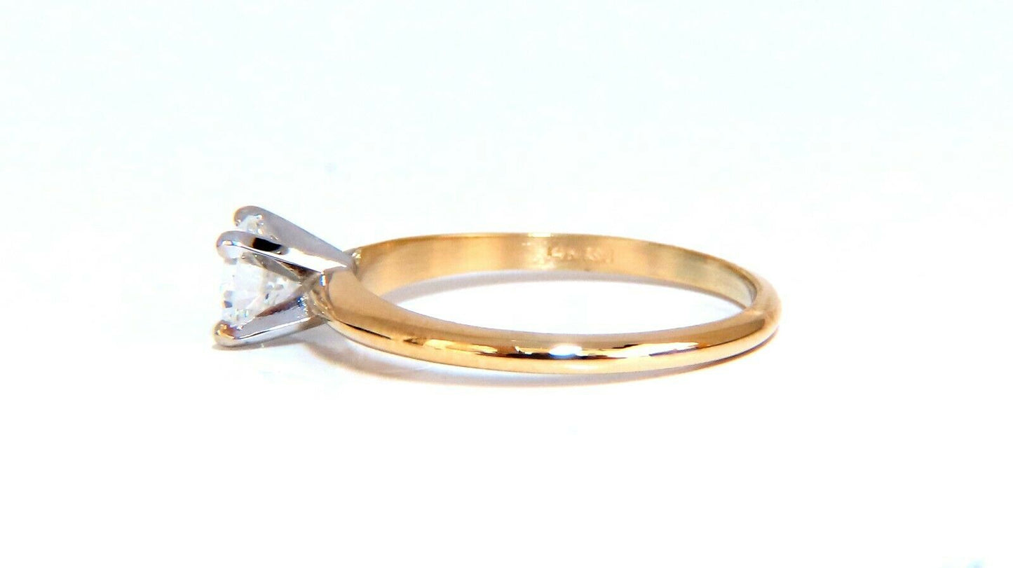 GIA Certified .60ct round cut diamond solitaire ring classic G/Vs