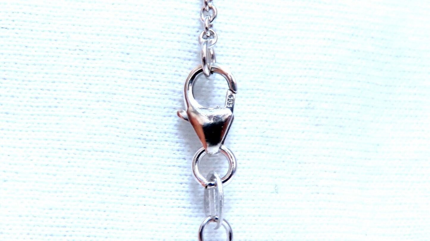 GIA certified 3.23ct Natural No Heat Heart Sapphire Diamonds Necklace 14kt