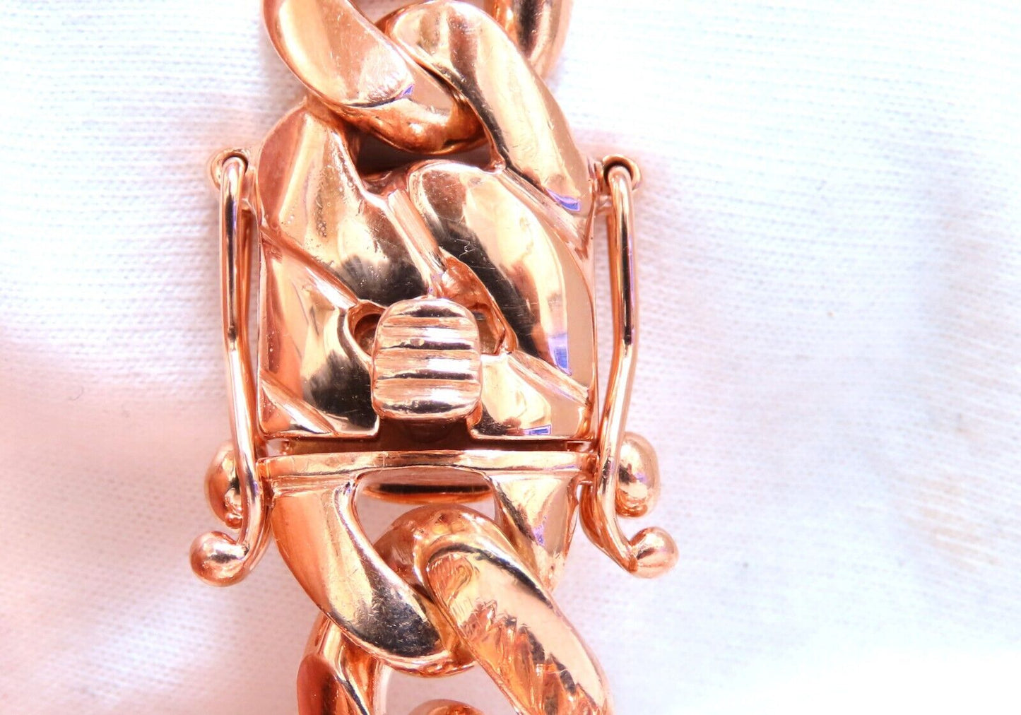 Classic Solid Cuban Link Necklace 14kt 276Grams 28inch 14.5mm Rose Gold 18 inch