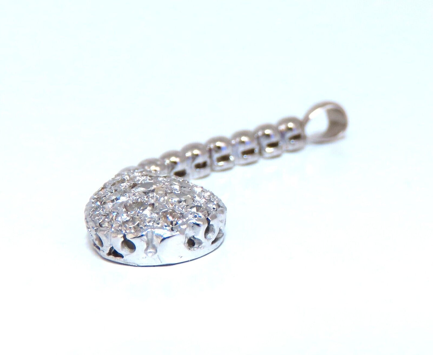 .50ct Natural Pear Diamonds Drop Pendant 14kt Dangle