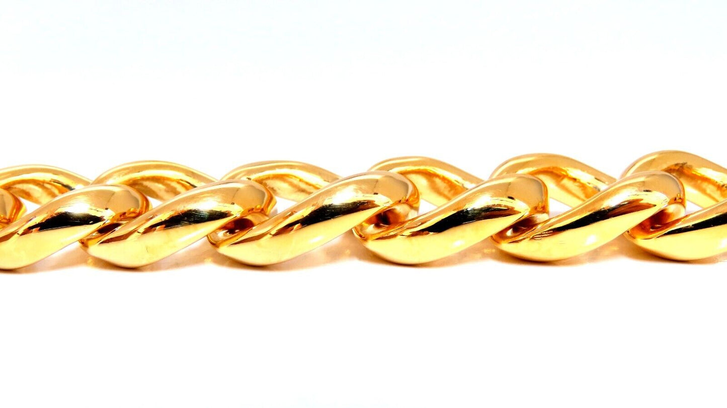 Modified Cuban Link Bracelet 14kt 63 Grams 8 Inch