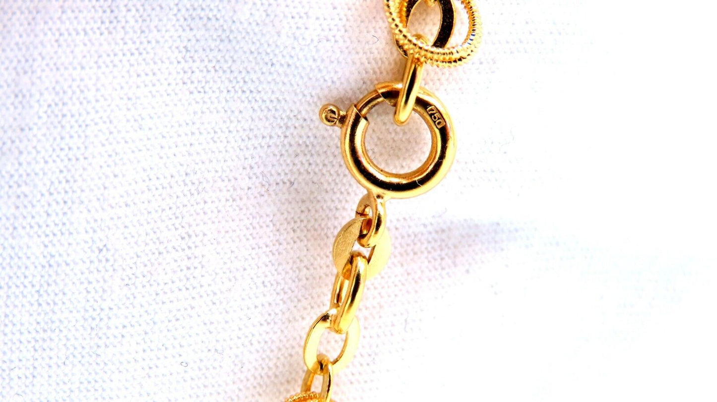 Rolling Rings Necklace 14kt 39 Grams 28inch