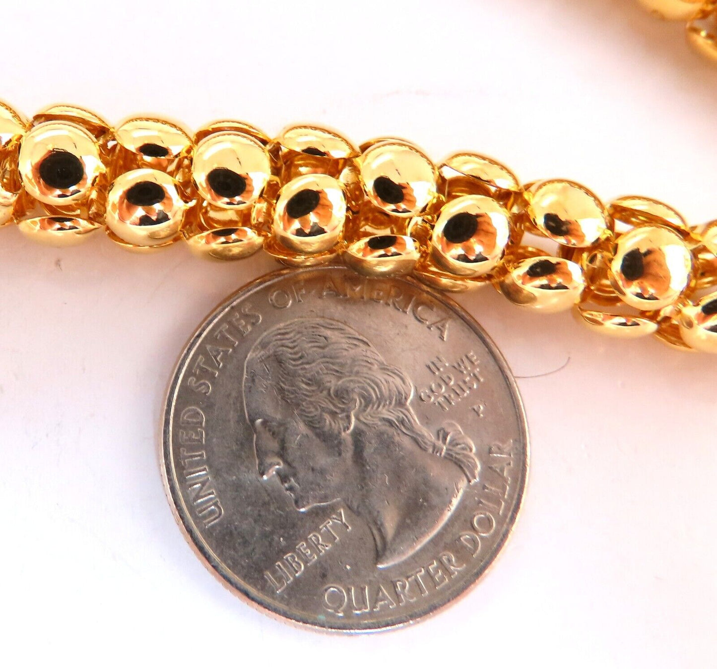 1.07ct Natural Round Diamond Bolo Link Necklace 14kt
