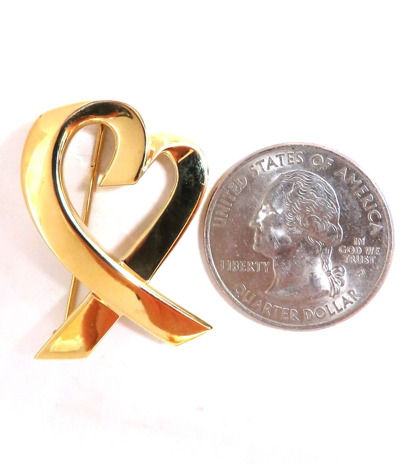 Authentic Tiffany Paloma Picasso Heart Pin 18kt
