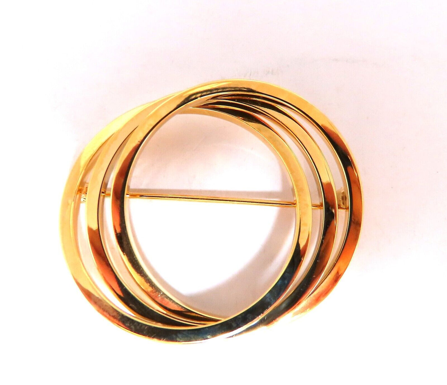 Triple Circle Pin 18Kt