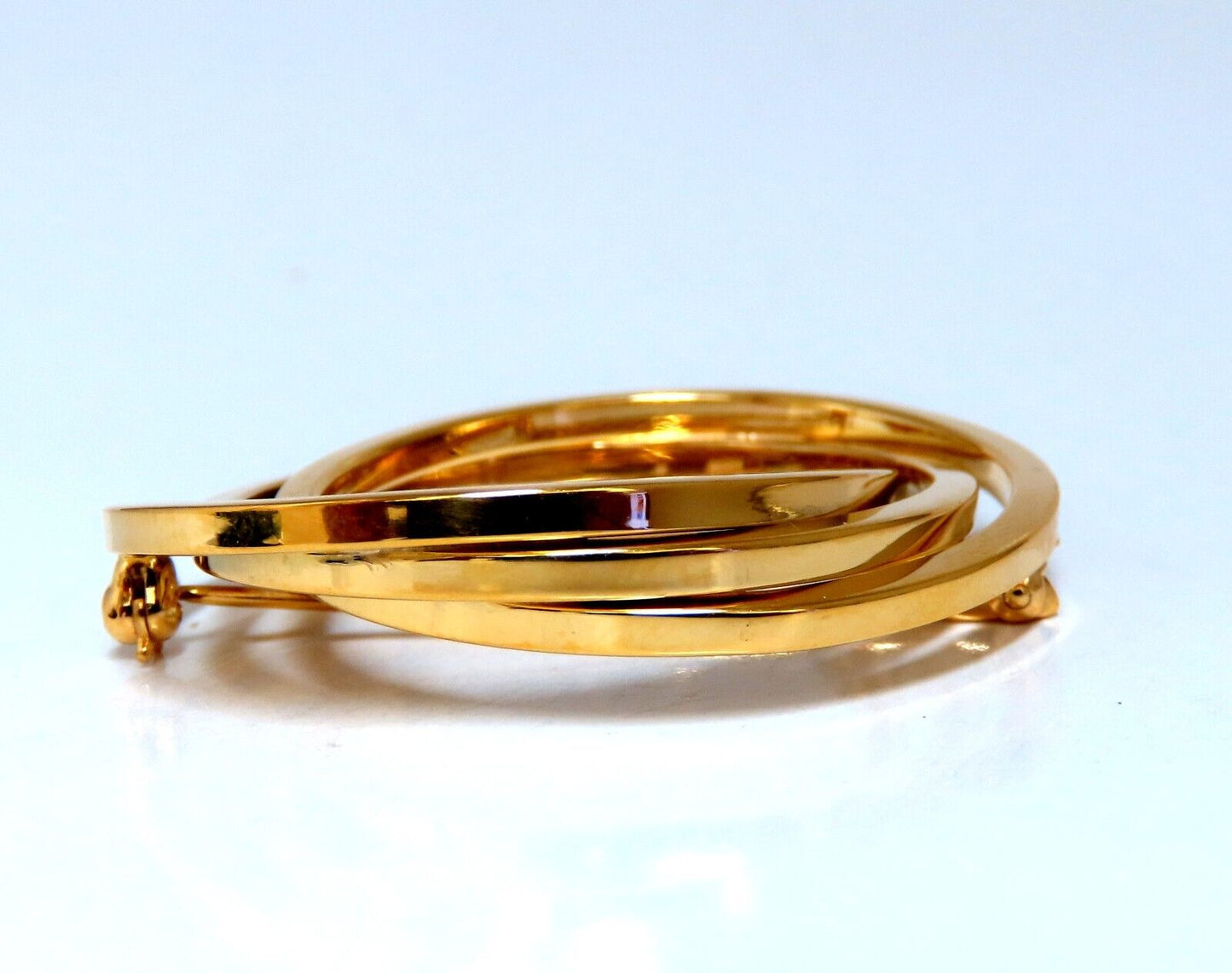 Triple Circle Pin 18Kt