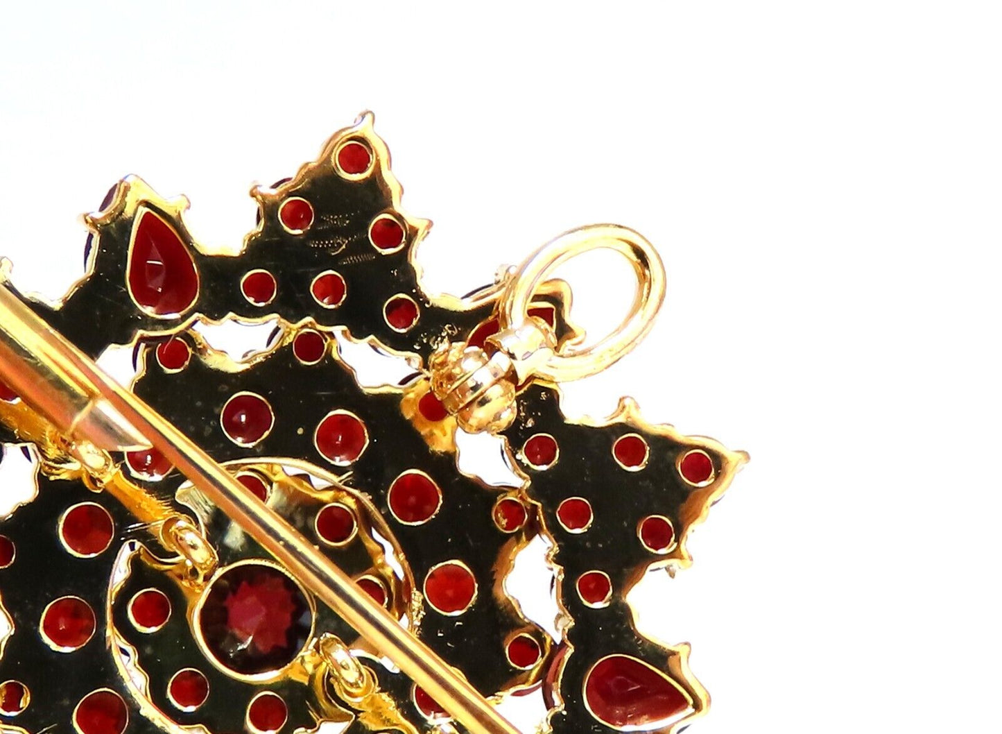 Cosmopolitan 14kt Gold Garnet Pin 14kt