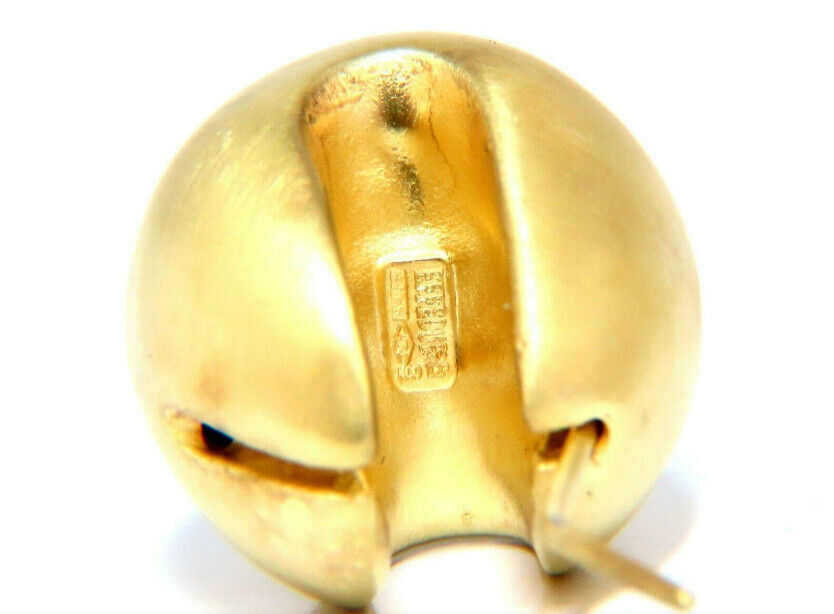 Satin Dome Lobe Wrap Earrings 18kt-