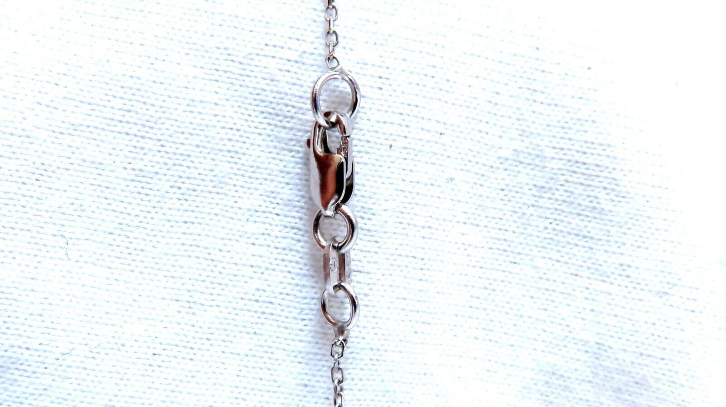 .95ct Natural Round Diamonds Circle Pendant Necklace 14kt