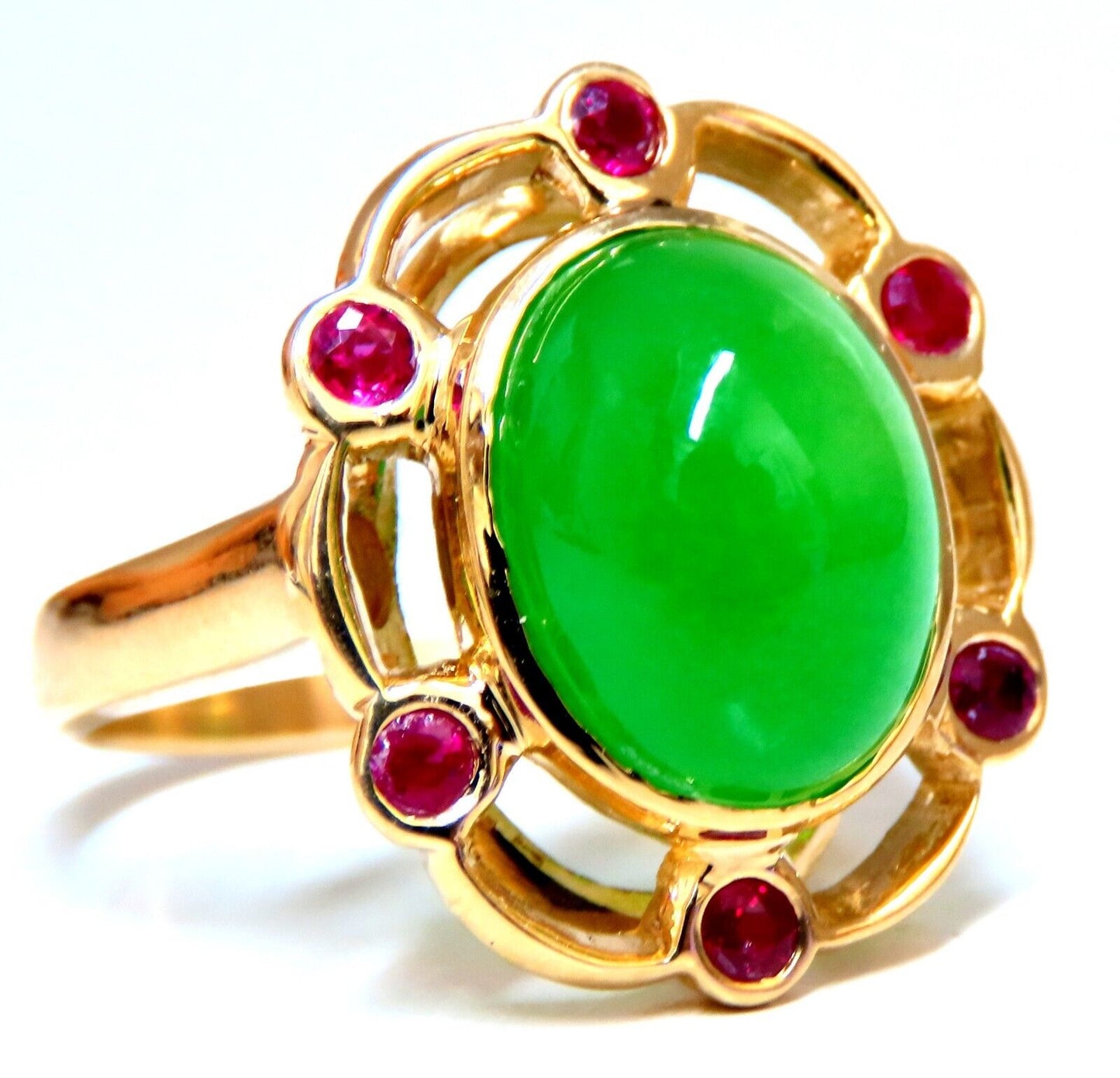 14kt Jade Ruby Ring