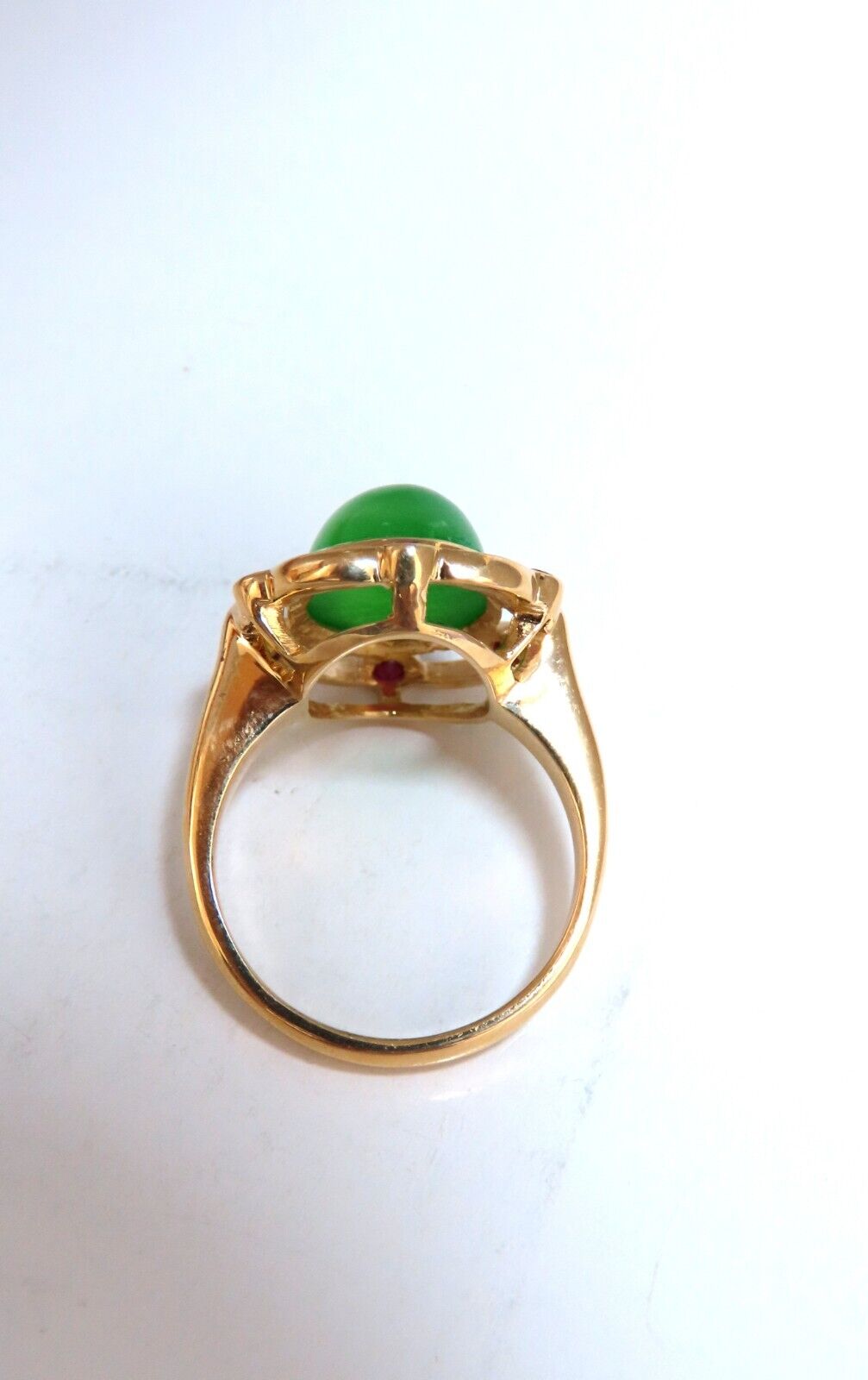 14kt Jade Ruby Ring