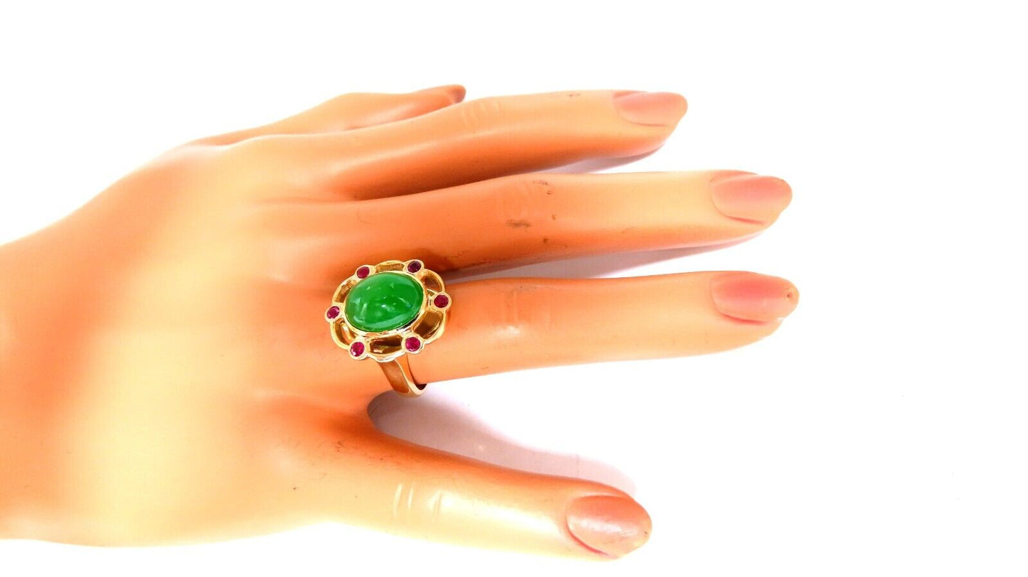 14kt Jade Ruby Ring