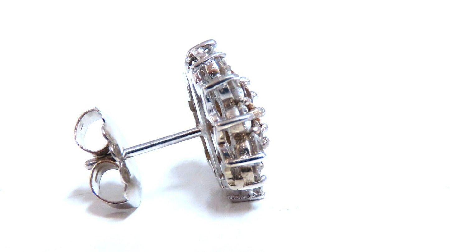 3.80ct Natural Fancy Yellow Brown Fancy Diamonds Bluster Earrings 14kt