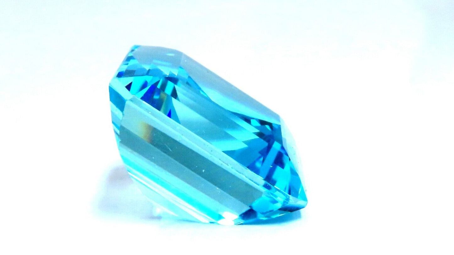 GIA Certified 46.87ct Natural Blue Emerald Cut Aquamarine Magnificent