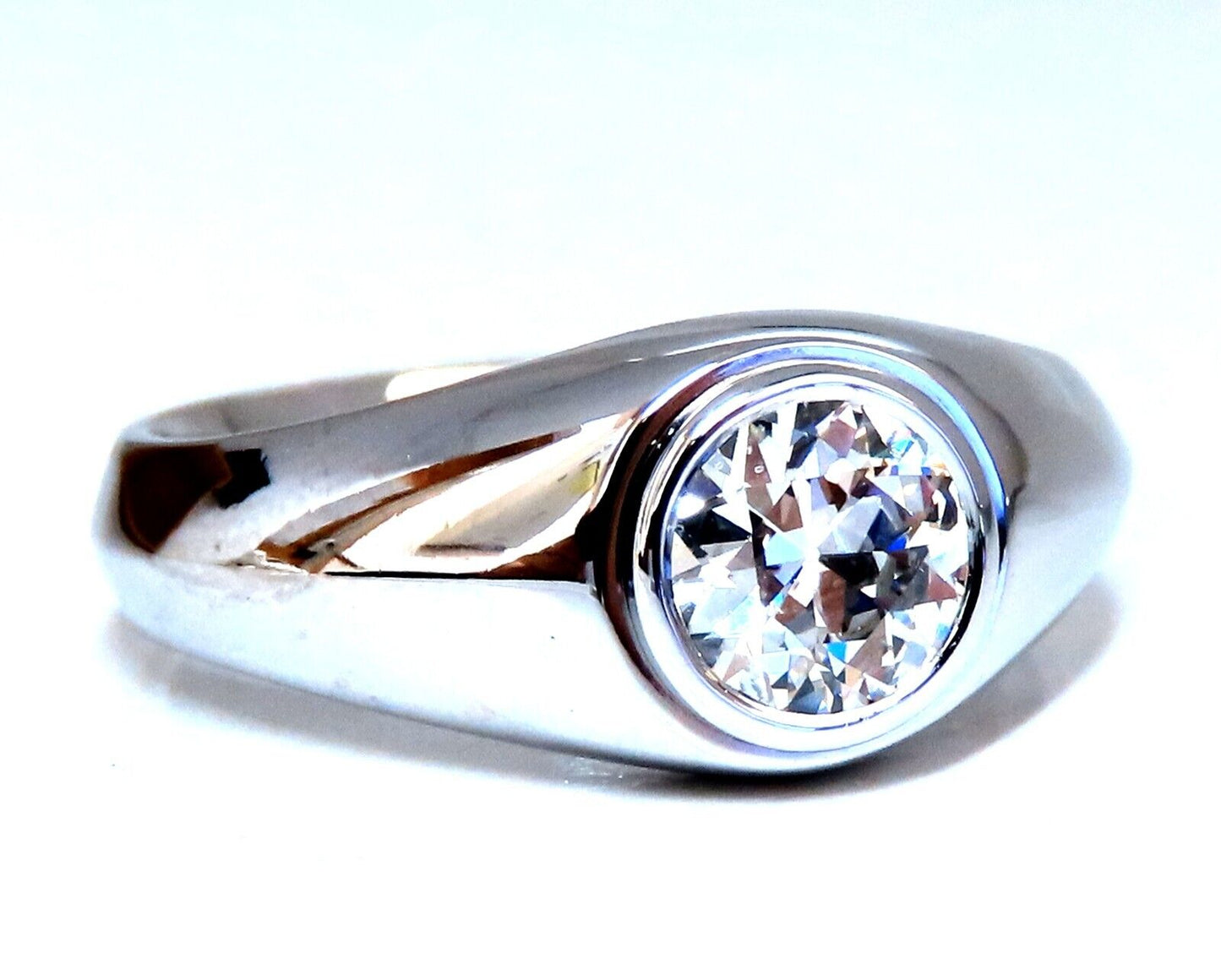 GIA Certified 1.04ct Natural Diamond Ring Mens Solitaire Prime 14kt