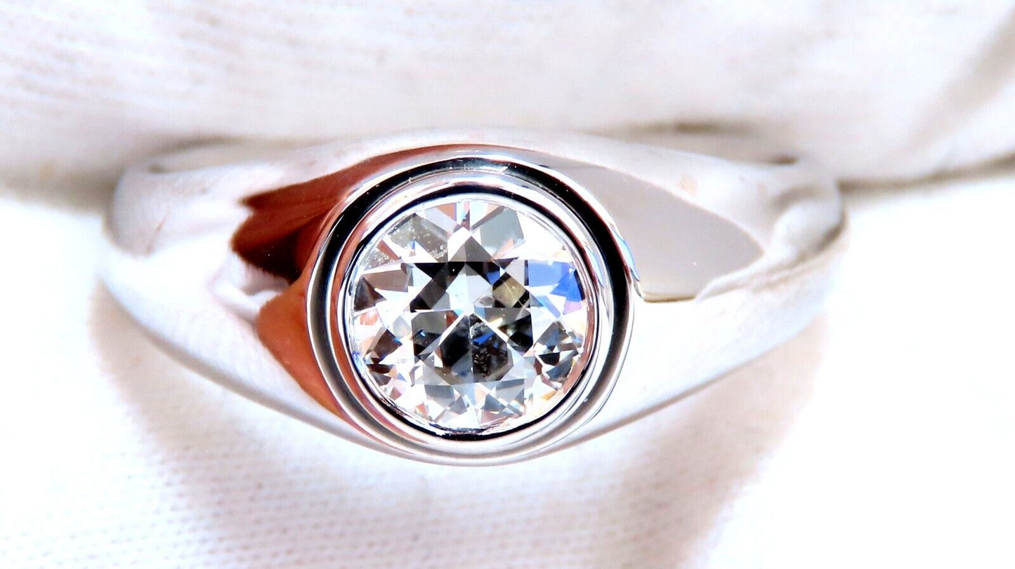 GIA Certified 1.04ct Natural Diamond Ring Mens Solitaire Prime 14kt