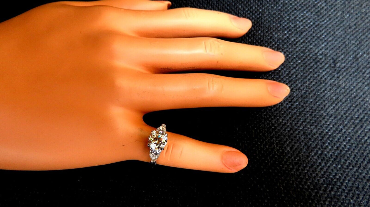 GIA Certified 1.91ct Natural European Cut Diamond Ring 14kt