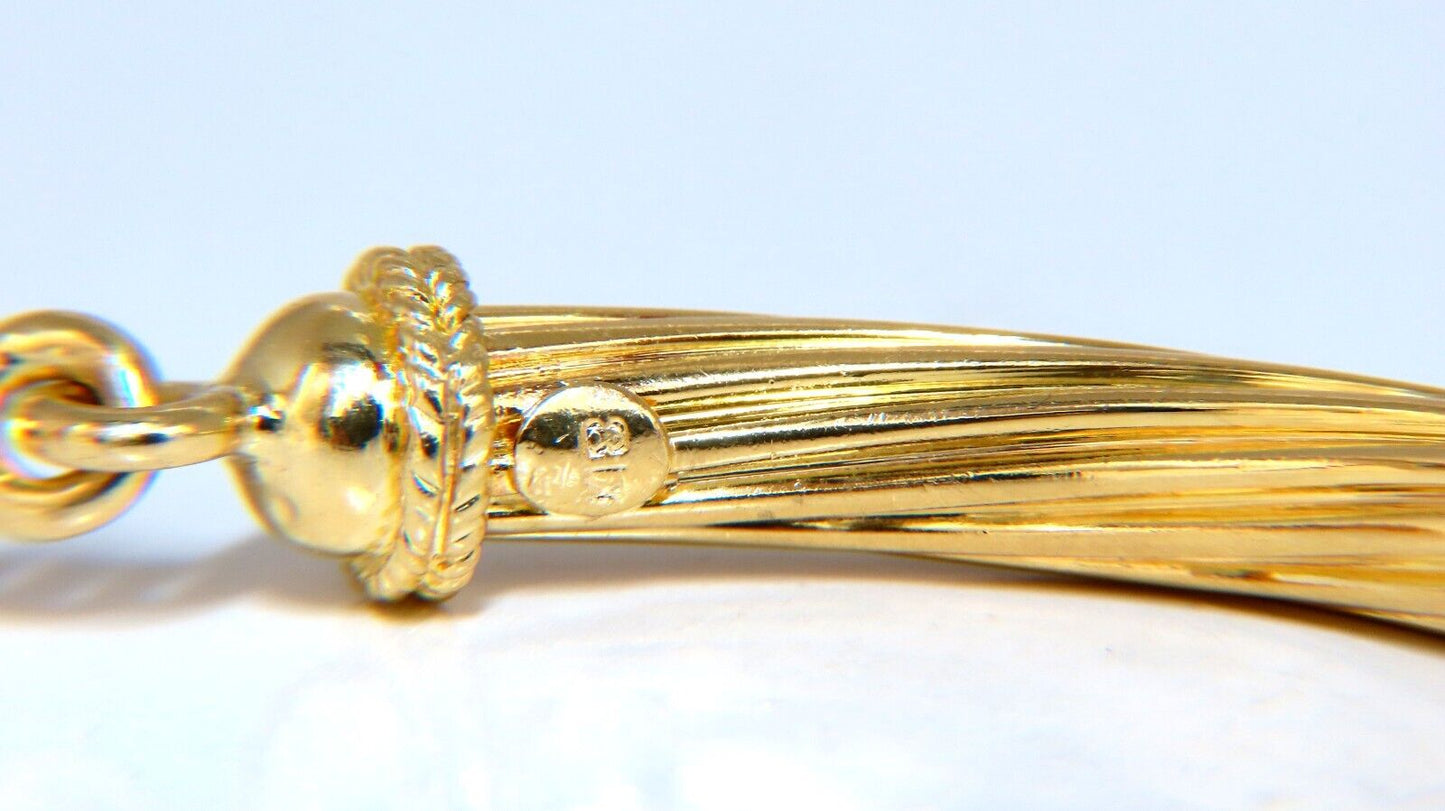 Byzantine Style Three Arched Bracelet 18kt 24.8 Grams 7 inch