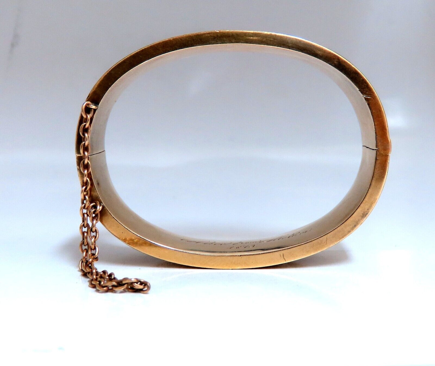 Antique Child's Bangle Bracelet 14kt Circa 1873