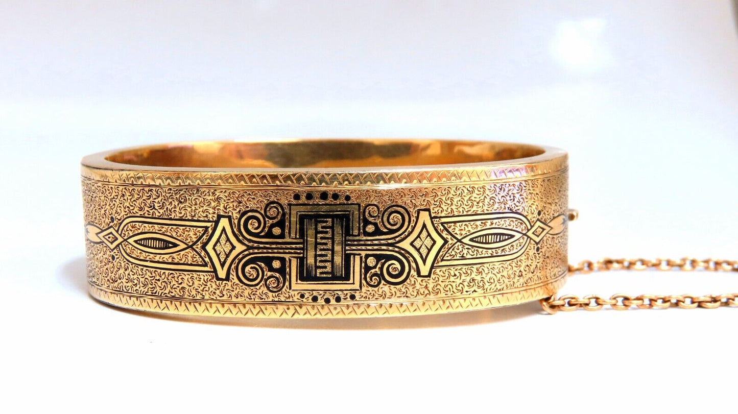 Antique Child's Bangle Bracelet 14kt Circa 1873