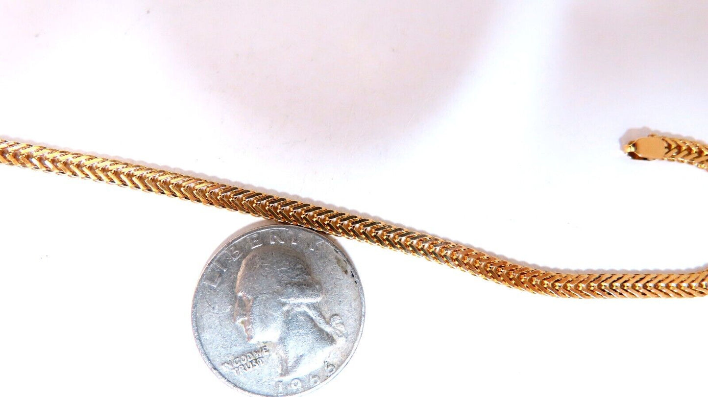 Vintage link Bracelet 14kt Gold 7.5 inch
