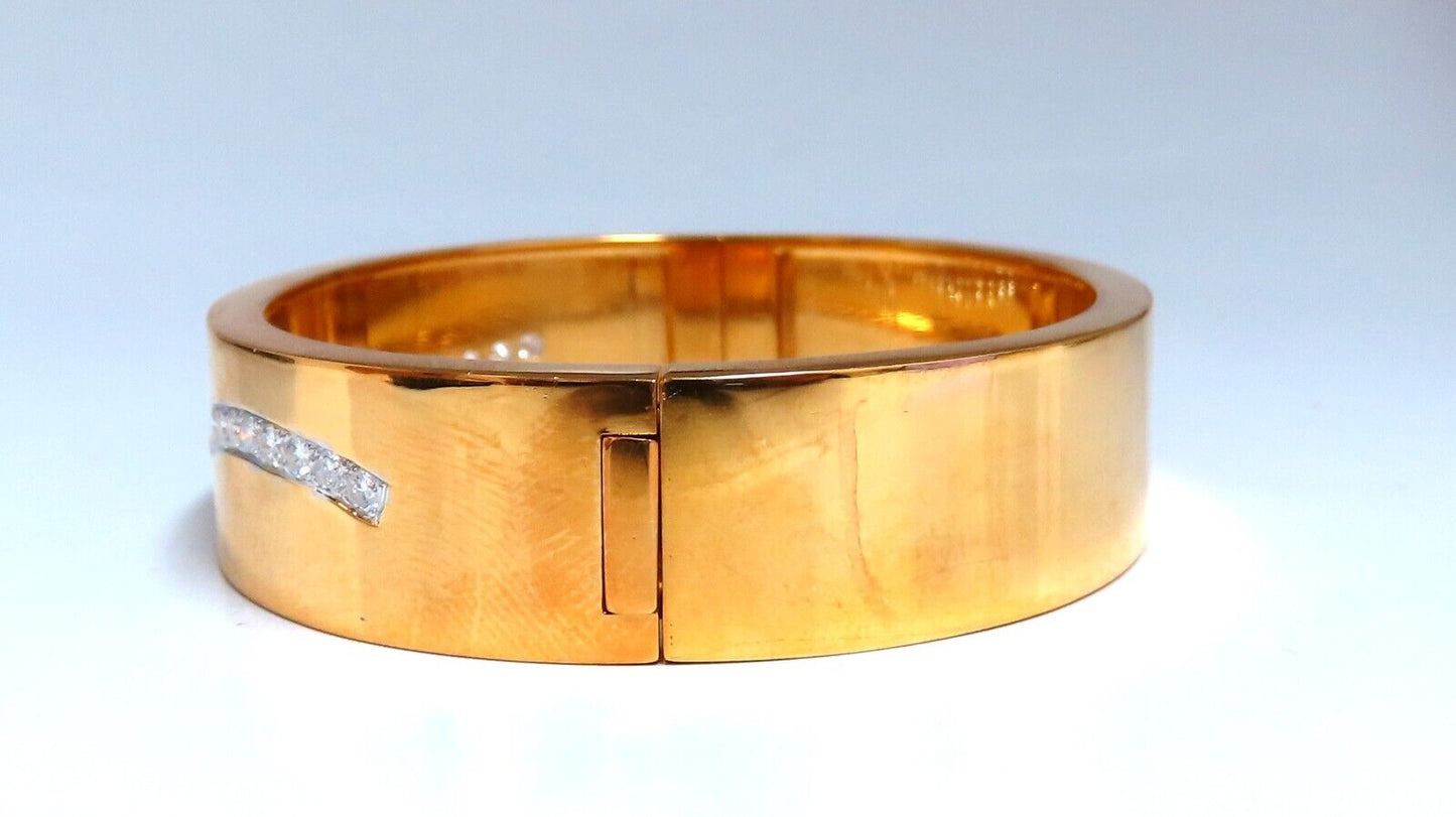 Natural Diamonds Lightning Initial N Z Bangle Bracelet 14kt