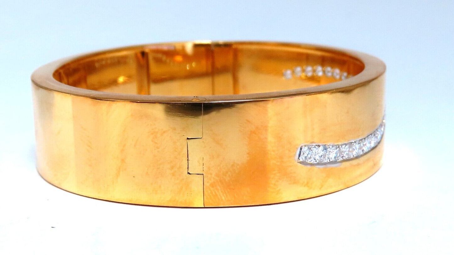 Natural Diamonds Lightning Initial N Z Bangle Bracelet 14kt