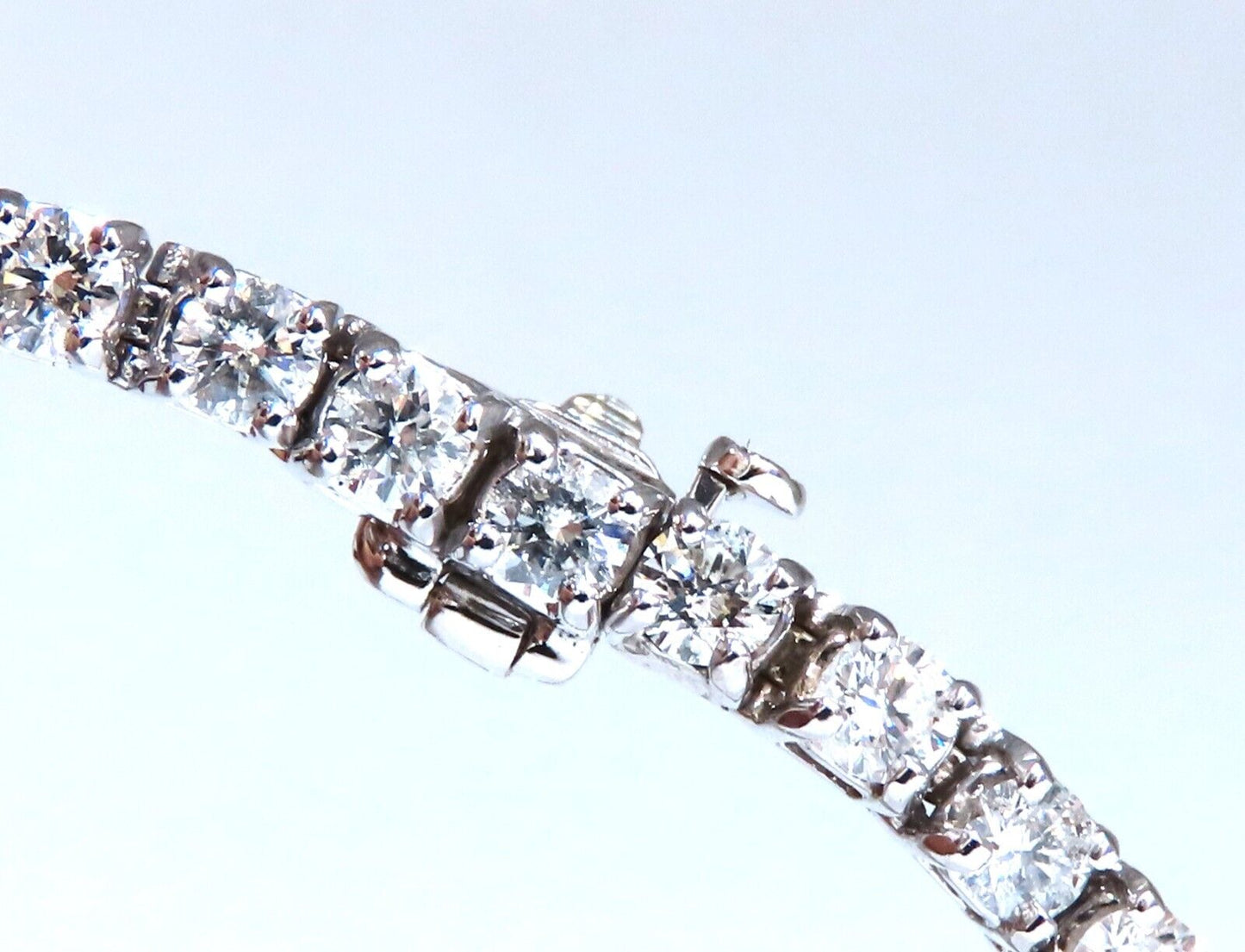 Tennis Bracelet 7.70ct Natural Round Diamonds 14kt