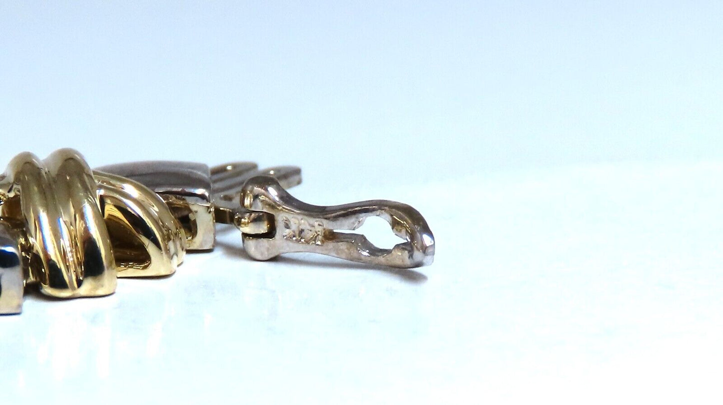.86ct Natural Diamonds Bracelet 14kt Gold X link