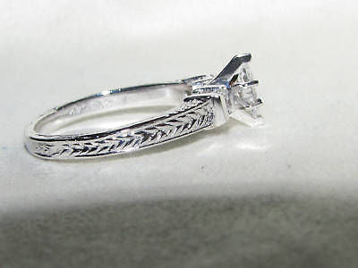 NATURAL .56CT MARQUISE & ASCHER CUT DIAMOND RING