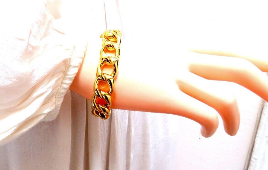 Modified Cuban Link Bracelet 14kt 63 Grams Ref 12344