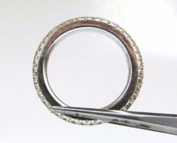 10.63ct Natural Round Baguette Diamond Rings Stacking 3 Revolver Platinum 14kt