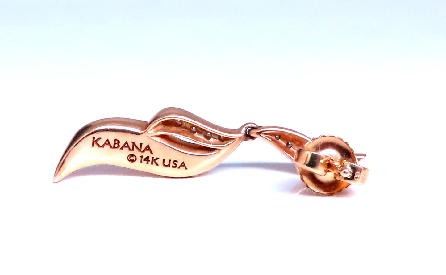 Kabana Dangle Diamond Earrings 14kt Gold 12376