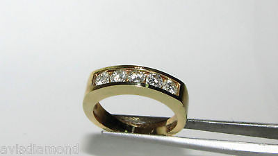 1.00ct DIAMONDS BAND RING 14KT CLASSIC CHANNEL