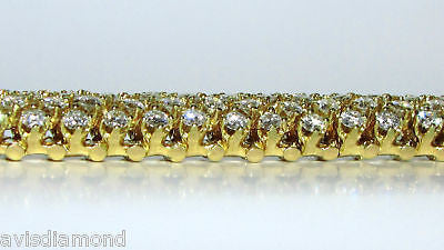 18KT 10.00CT DIAMONDS DOME CLUSTER LINE BRACELET
