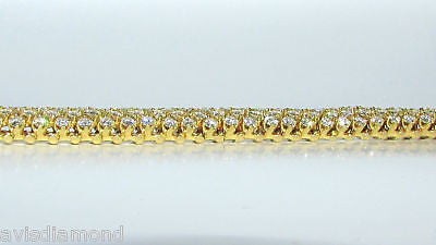 18KT 10.00CT DIAMONDS DOME CLUSTER LINE BRACELET