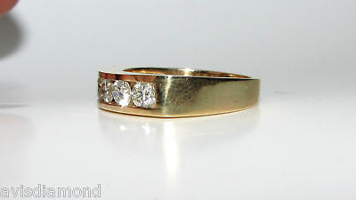 1.00ct DIAMONDS BAND RING 14KT CLASSIC CHANNEL