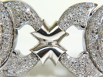 17.20CT DIAMONDS HINGE LINKED BRACELET 14KT F/G VS MODERN DECO