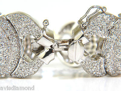 17.20CT DIAMONDS HINGE LINKED BRACELET 14KT F/G VS MODERN DECO