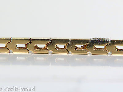 .40CT DIAMOND GOLD SHINE PAVE BOX BRACELET 14KT UNIQUE 7 INCH
