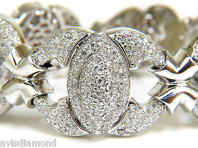 17.20CT DIAMONDS HINGE LINKED BRACELET 14KT F/G VS MODERN DECO