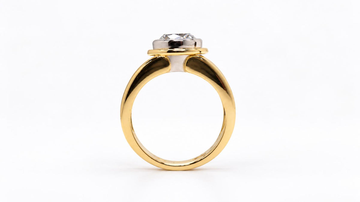 GIA Certified Natural 1.60CT Diamond Solitaire Ring 18KT Gold 95563